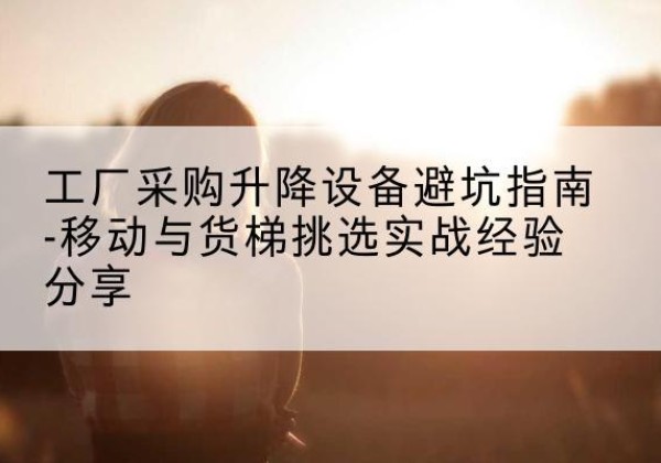 伊春移动式升降机怎么选-工厂采购升降设备避坑指南-移动与货梯挑选实战经验分享
